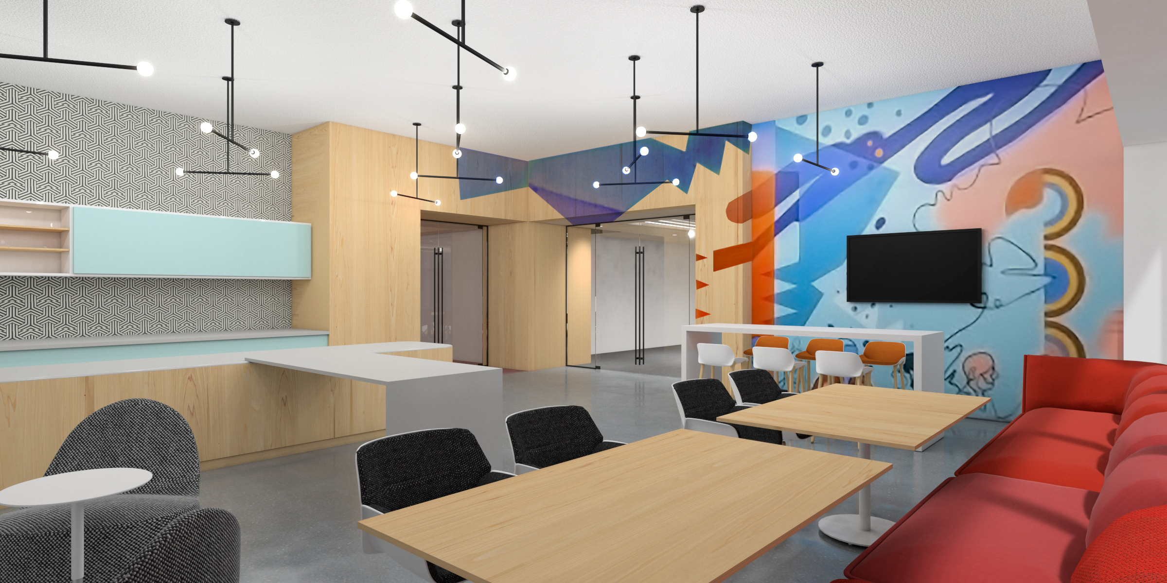 Consulting firm cafe area